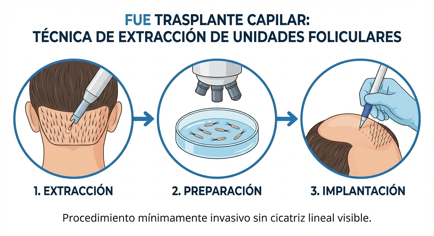 FUE Trasplante Capilar - Tecnica FUE