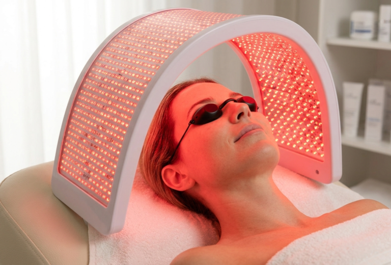 luz roja para la piel