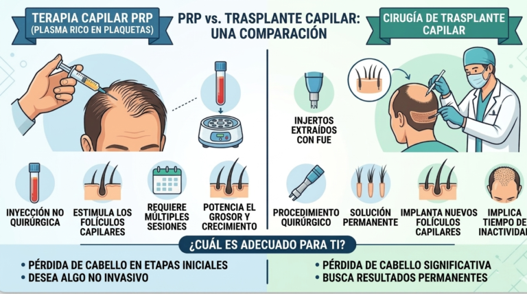 PRP vs trasplante capilar