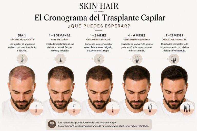 Cronograma del trasplante capilar qué esperar
