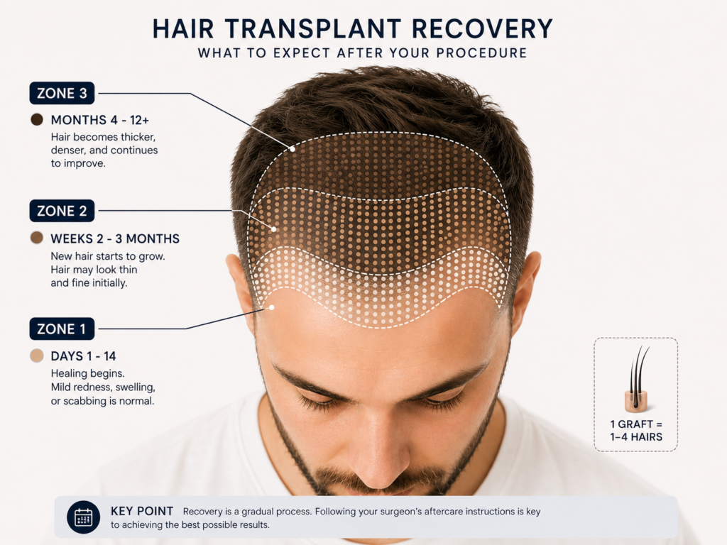 Hair Transplant recovery: What to expect after your procedure