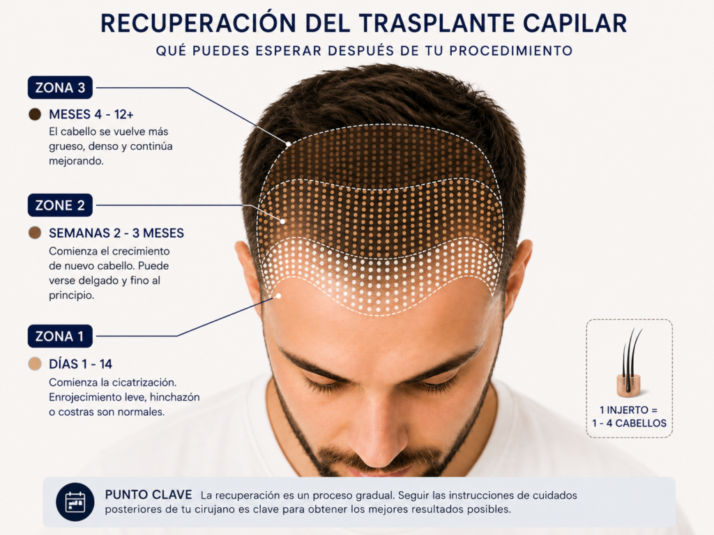 Recuperación del trasplante capilar qué esperar después de tu procedimiento
