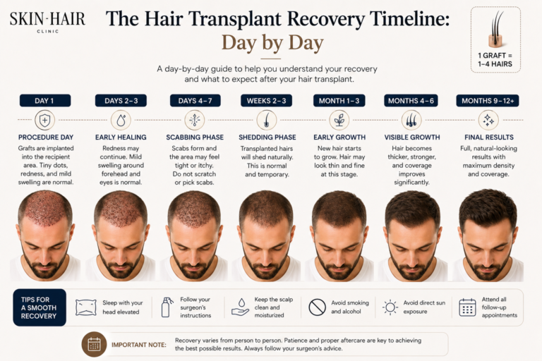 Hair Transplant recovery timeline Day by day